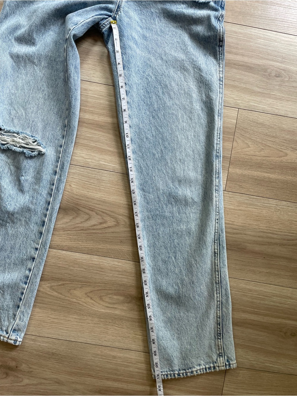 Women’s Light Blue Washed Denim Overalls- 4Tall - Picture 4 of 6